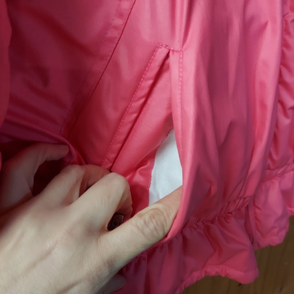 1st Down Vintage Coral Pink Nylon Duck Down Blend Full Zip Jacket - Picture 9 of 16